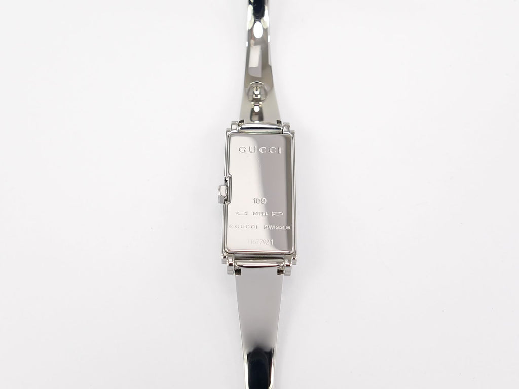 Gucci G-Line 109 stainless steel case back