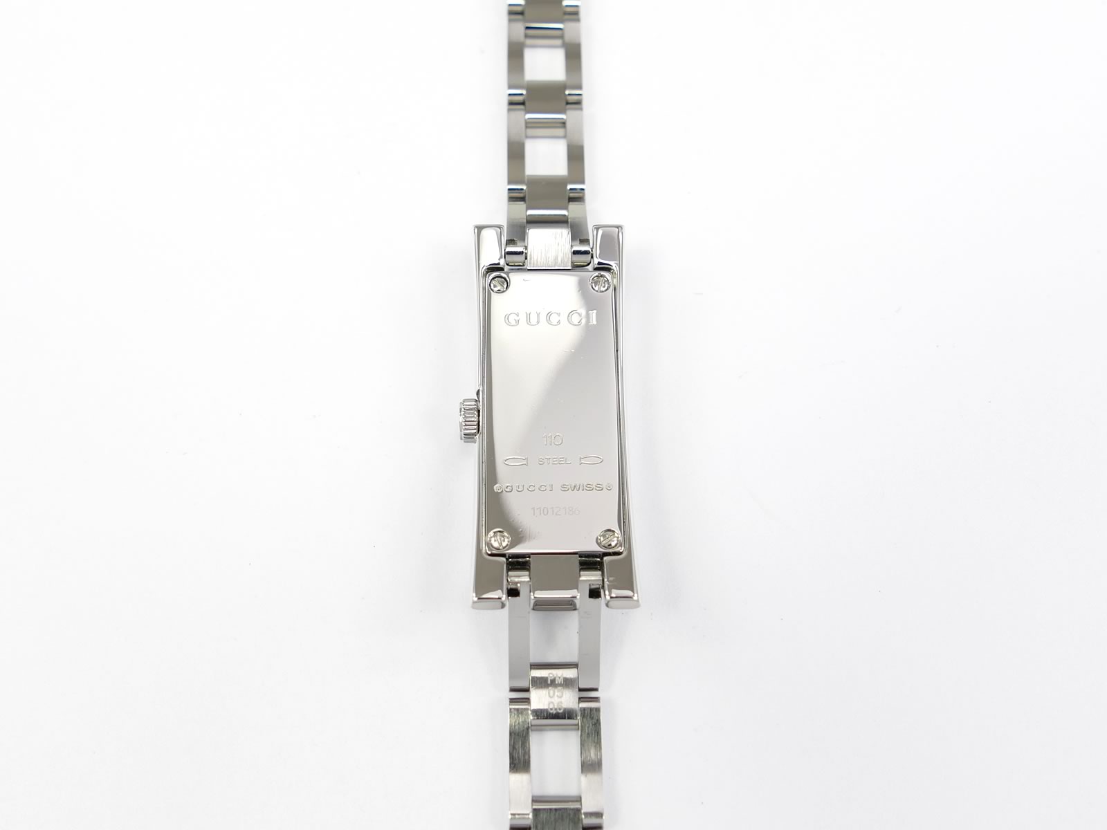 Gucci G-Link 110 stainless steel case back