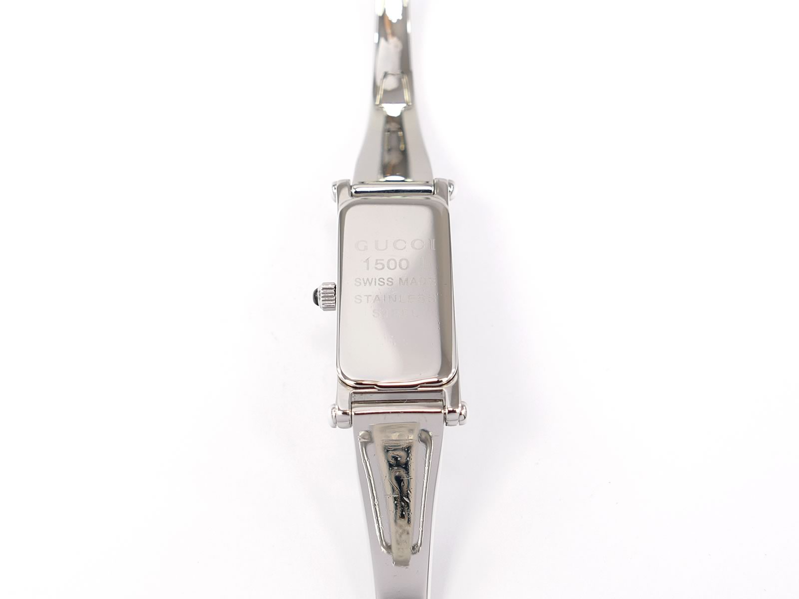 Gucci 1500L Stainless Steel case back