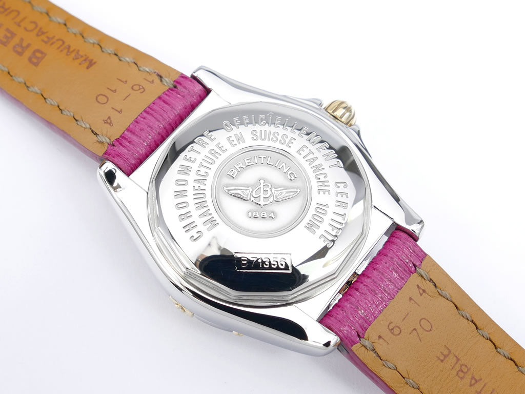 Breitling Cockpit Lady 18k Gold B71356 case back