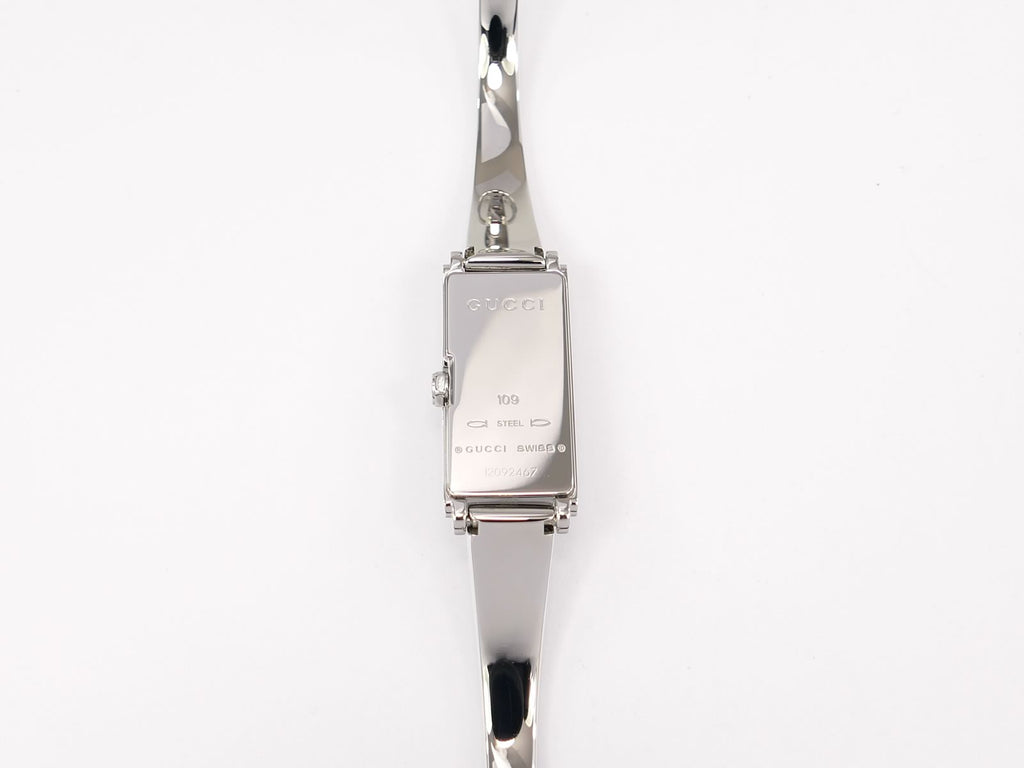 Gucci G-Line 109 Stainless Steel case back