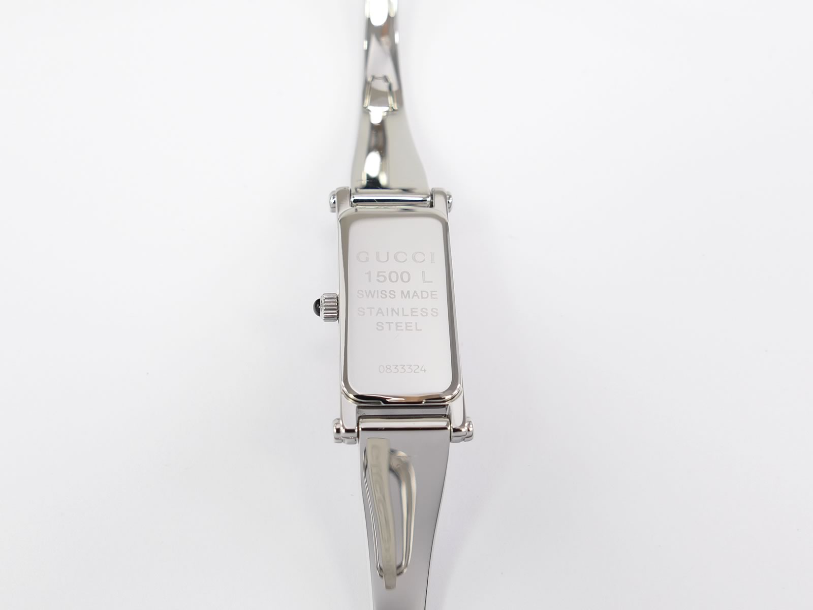 Gucci 1500L stainless steel case back