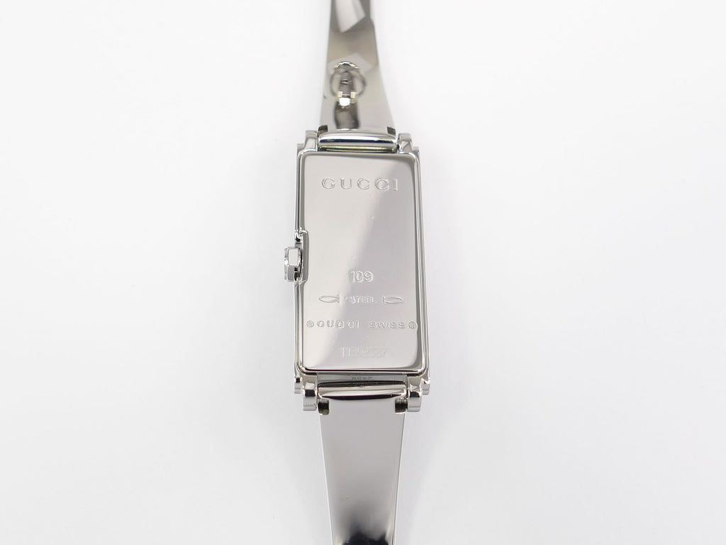 Gucci G-Line 109 Stainless Steel case back