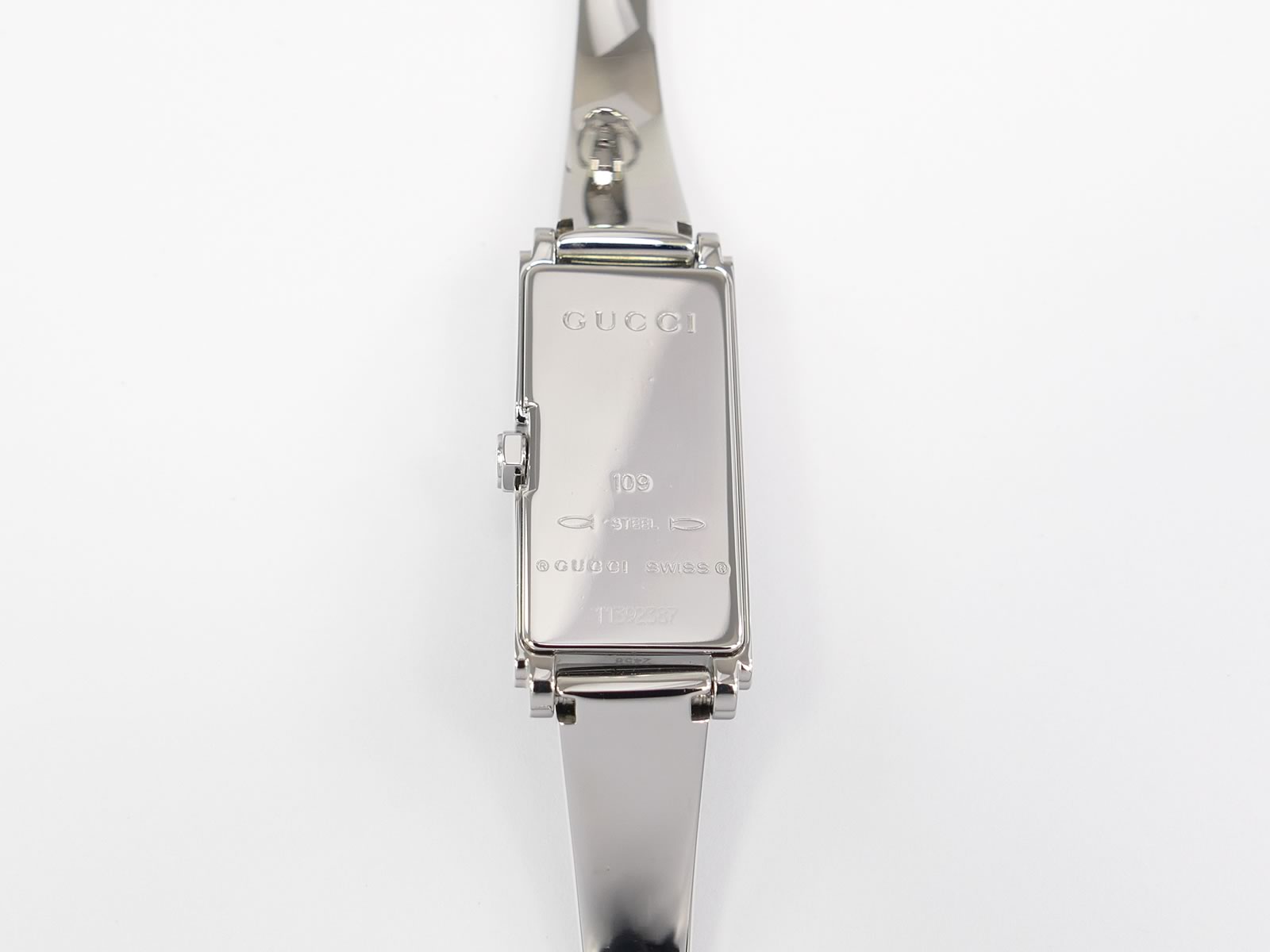 Gucci G-Line 109 Stainless Steel case back