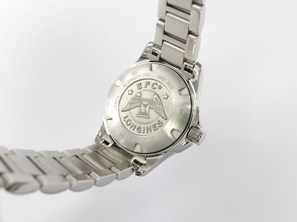 Longines Conquest L3.157.4 stainless steel case back