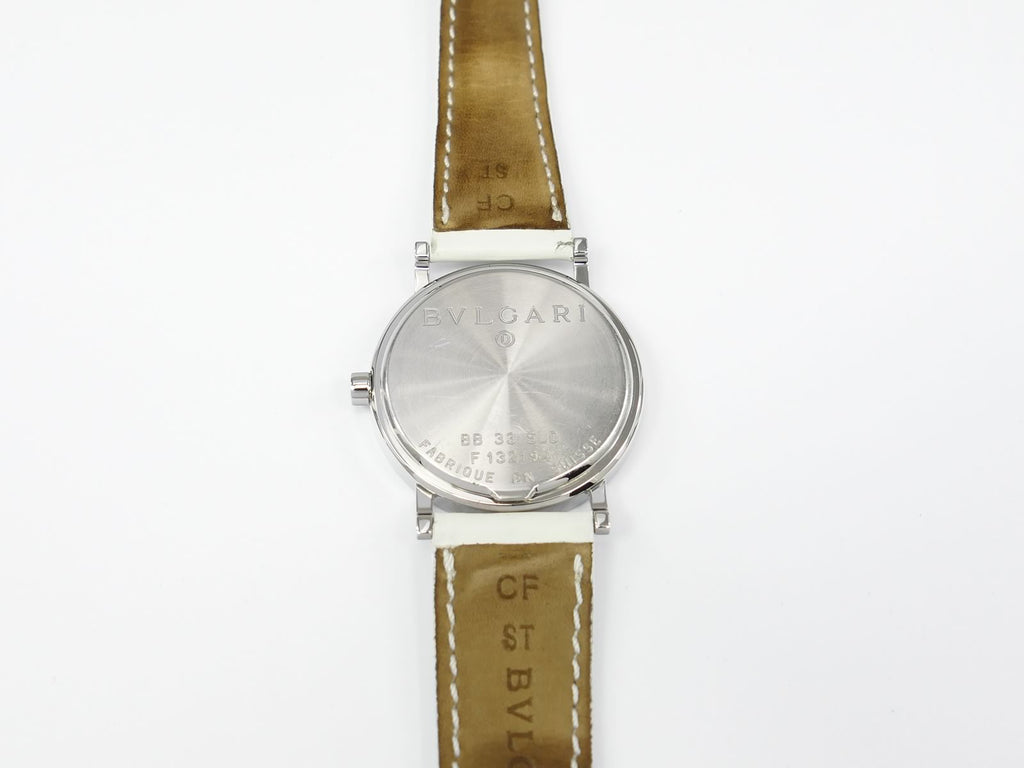 Bvlgari BB 33 SLD stainless steel case back