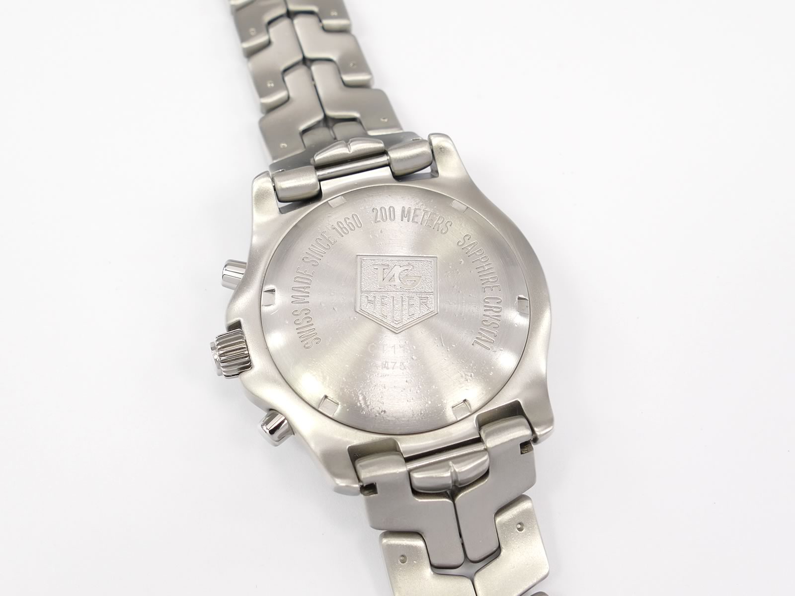 TAG Heuer Link Chronograph CT1110.BA0550 screw down case back