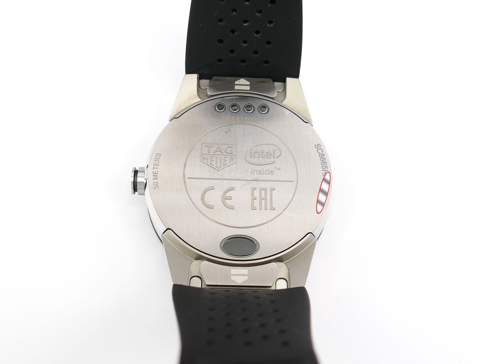 TAG Heuer Connected Modular 41 Titanium case back SBF818000