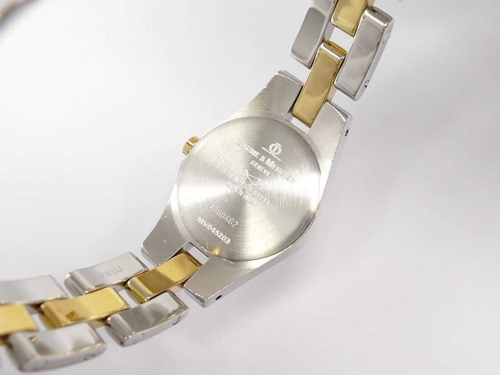 Baume & Mercier Linea MV045203 stainless steel case back