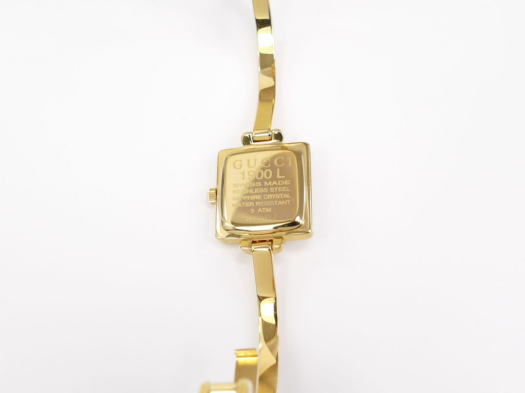 Gucci 1900L 18k Gold Plated case back