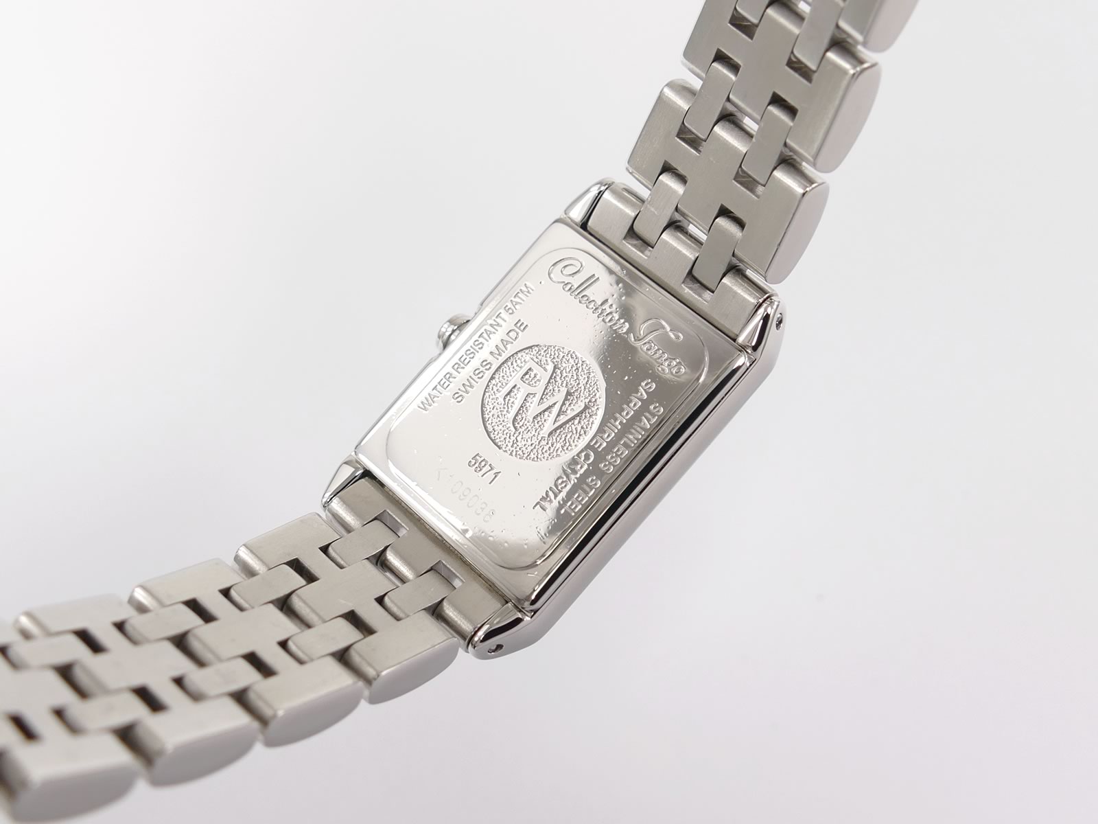 Raymond Weil Tango 5971 stainless steel case back