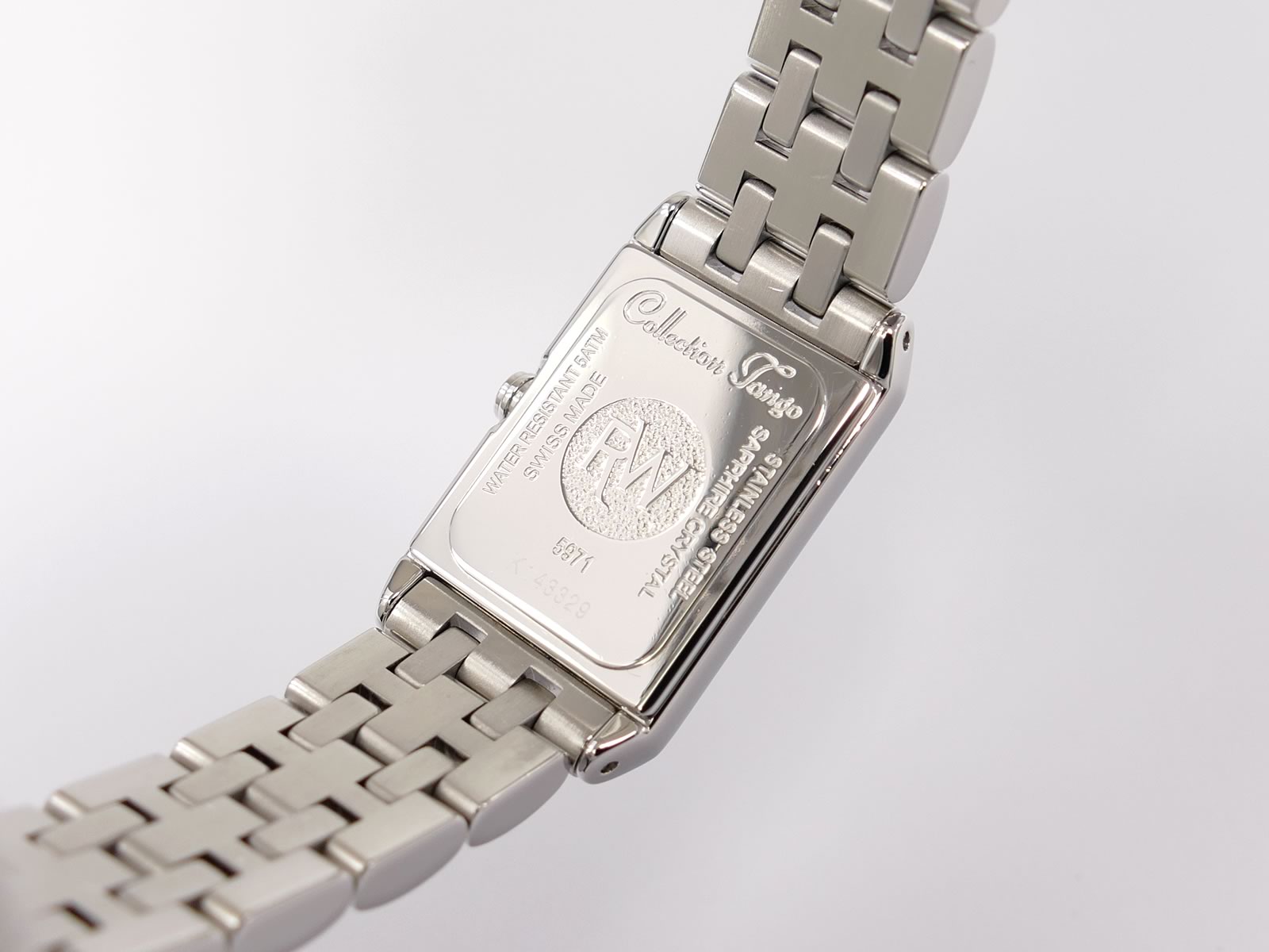 Raymond Weil Tango 5971 stainless steel case back