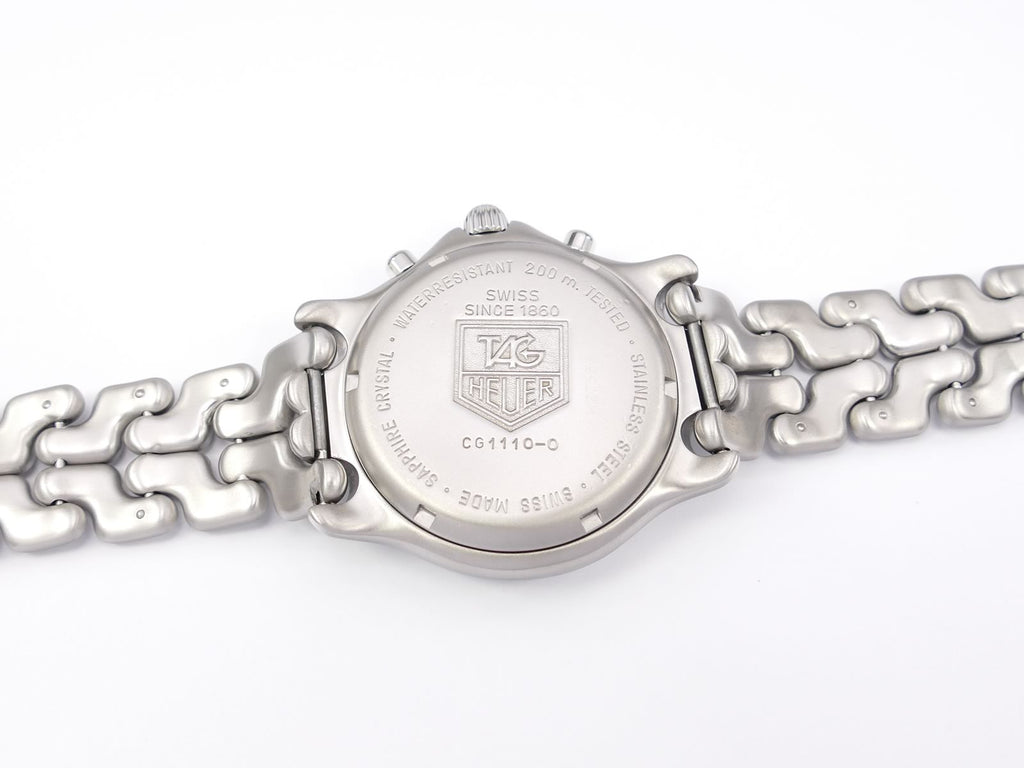 TAG Heuer SEL Chronograph CG1110-0 stainless steel screw down case back