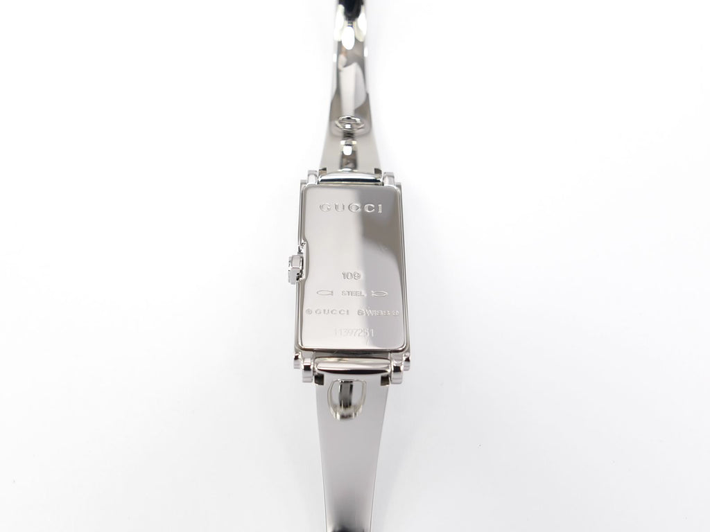 Gucci G-Line 109 Stainless Steel case back