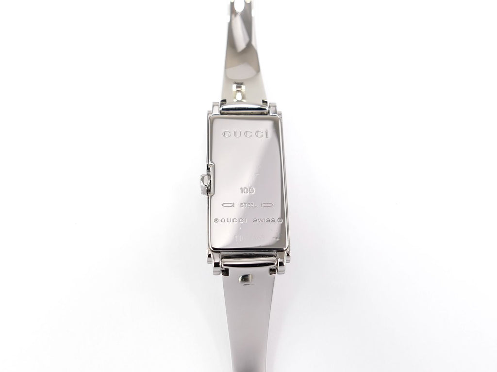 Gucci G-Line 109 Stainless Steel case back