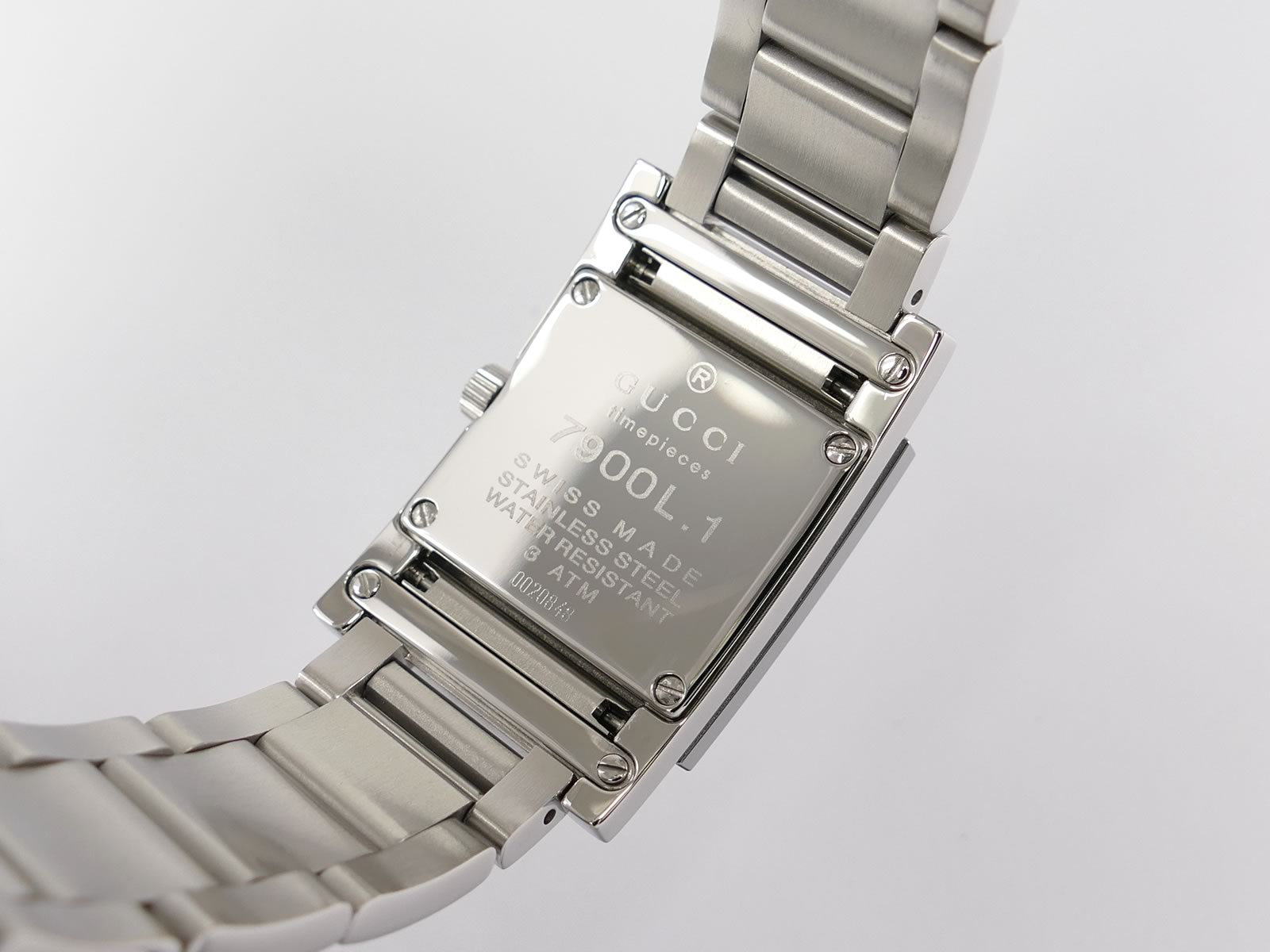 Gucci 7900L Stainless Steel case back