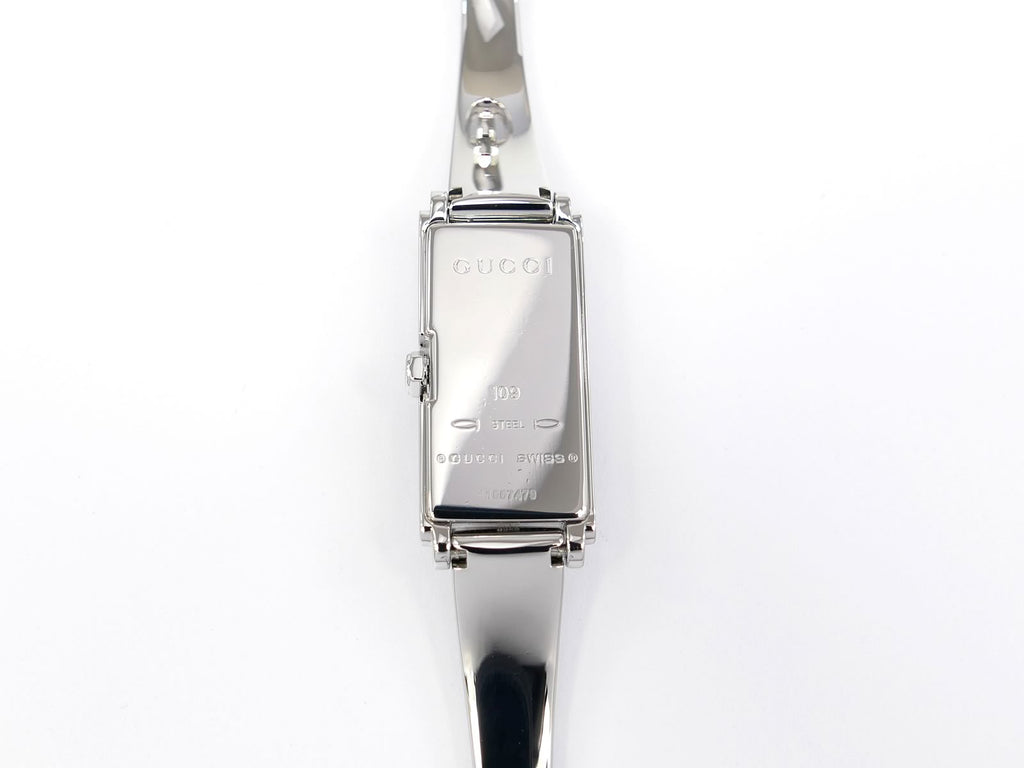 Gucci G-Line 109 Stainless Steel case back YA109518