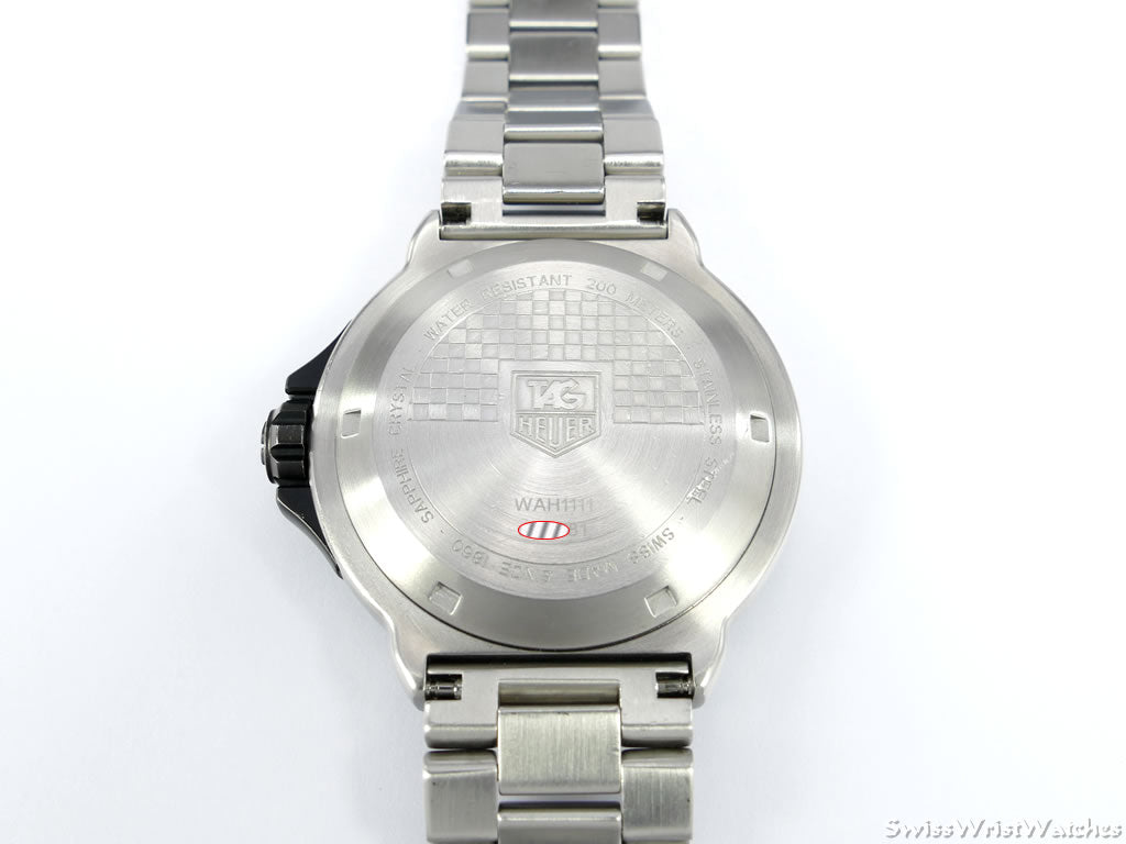 TAG Heuer Formula 1 White WAH1111.BA0850 case back