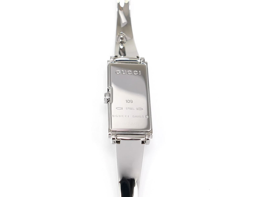 Gucci G-Line 109 Stainless Steel case back YA109519