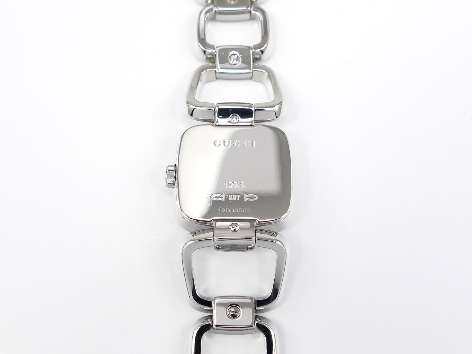 Gucci G 125.5 Stainless Steel case back