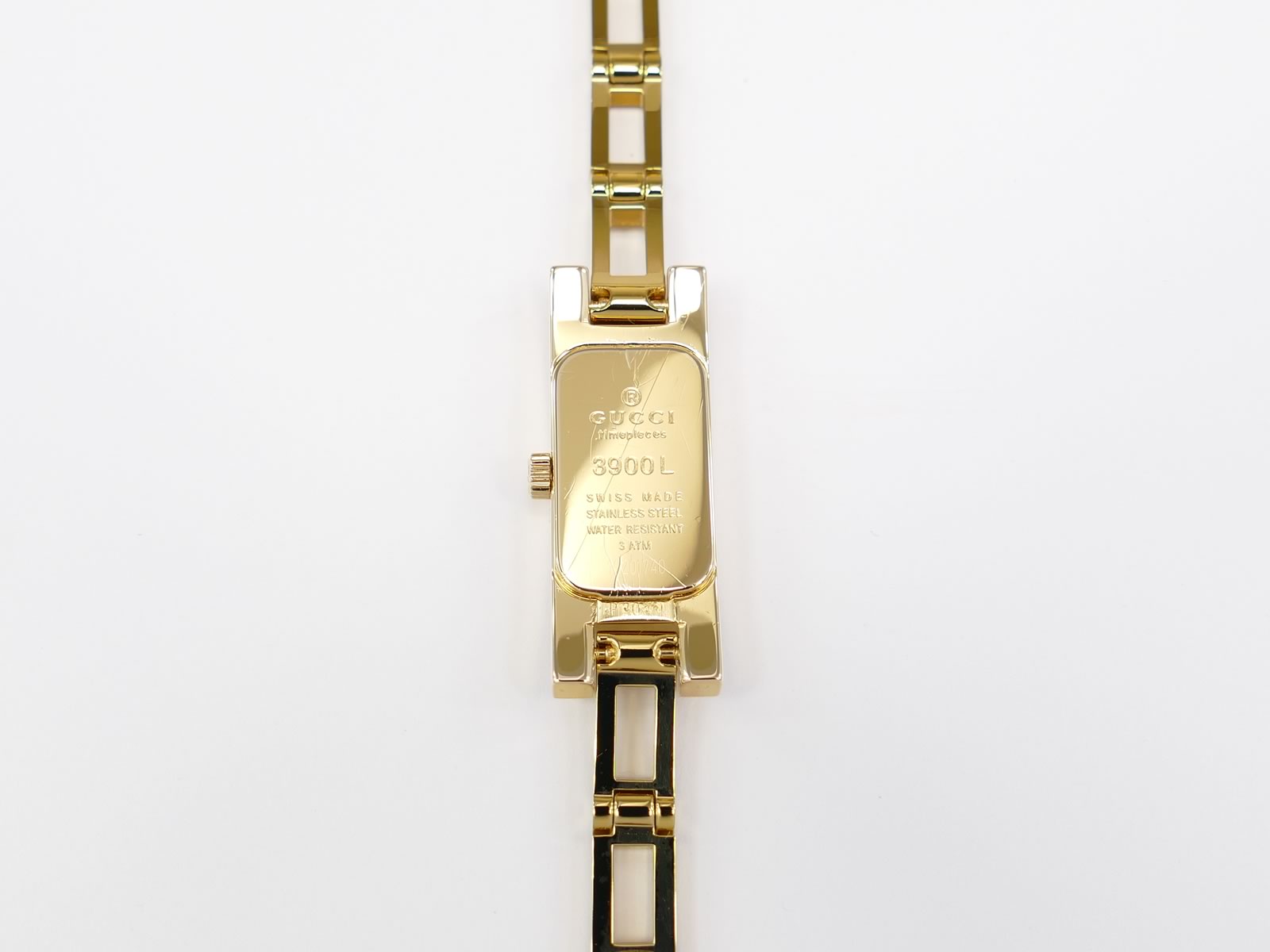 Gucci 3900L 18k Gold Plated case back