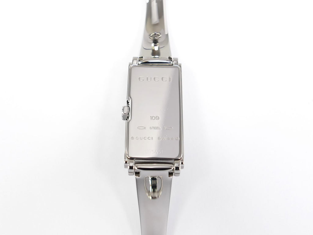 Gucci G-Line 109 YA109519 Stainless Steel case back