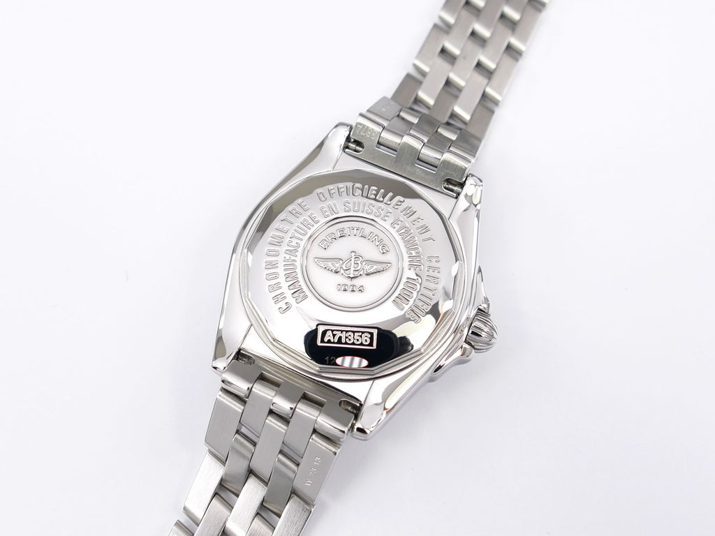 Breitling Galactic 32 A71356 stainless steel screw down case back