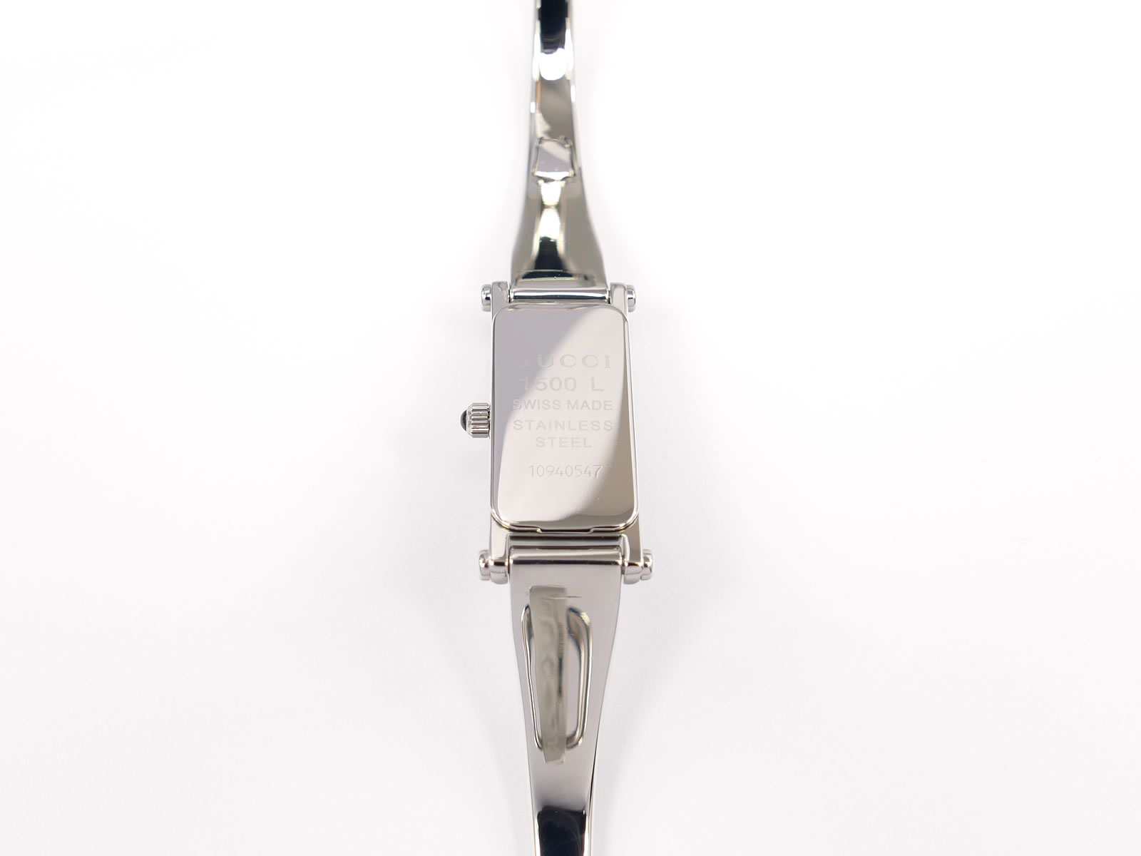 Gucci 1500L Stainless Steel case back