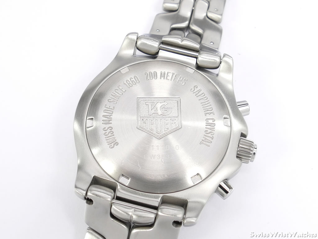 TAG Heuer Link Chronograph Blue CT1110.BA0550 case back