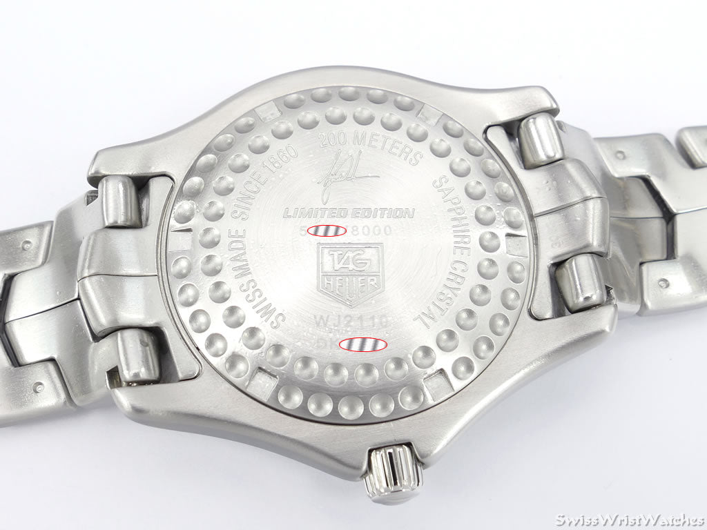 TAG Heuer Link Tiger Woods Black WJ2110.BA0570 case back