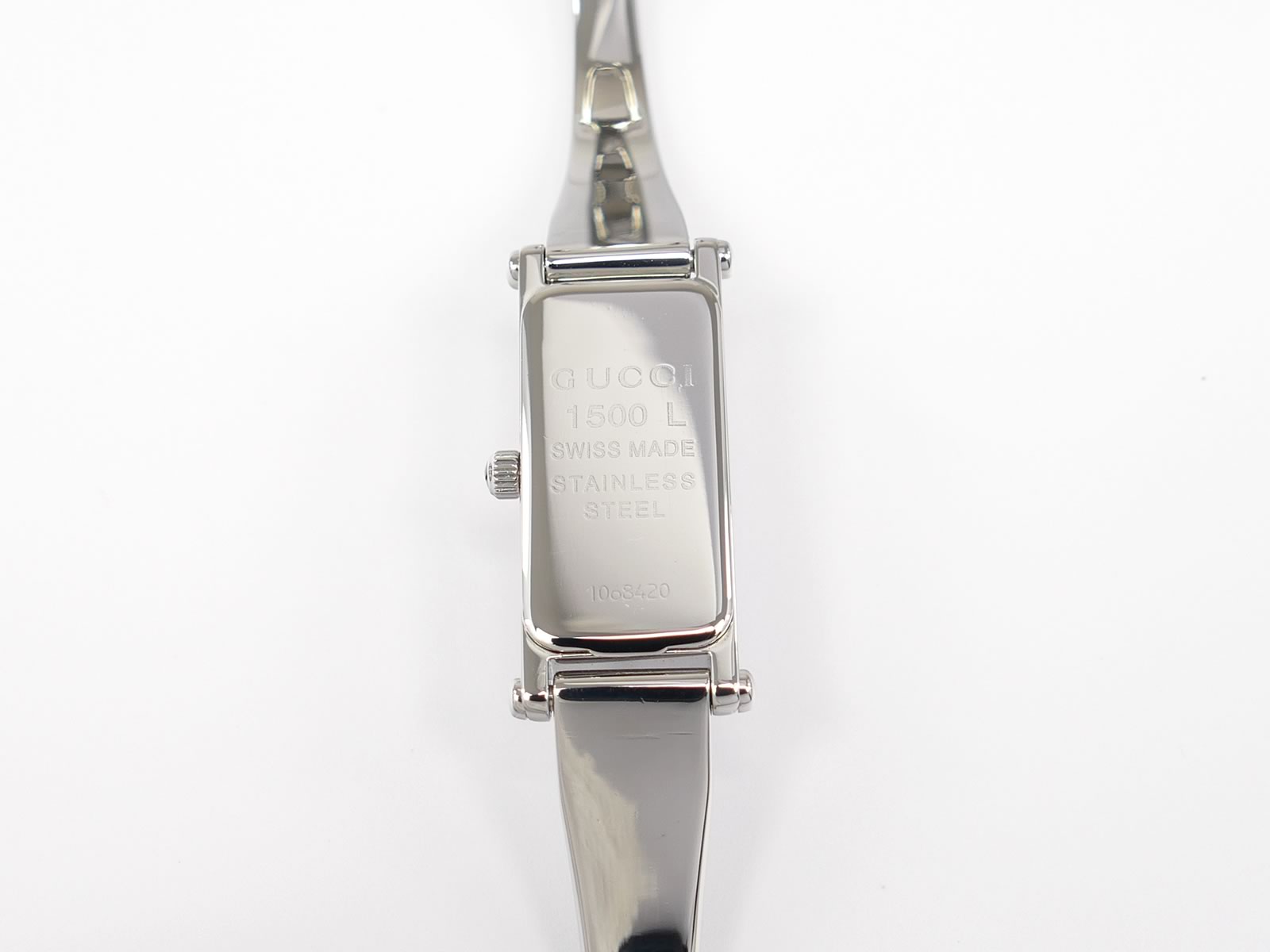 Gucci 1500L Stainless Steel case back