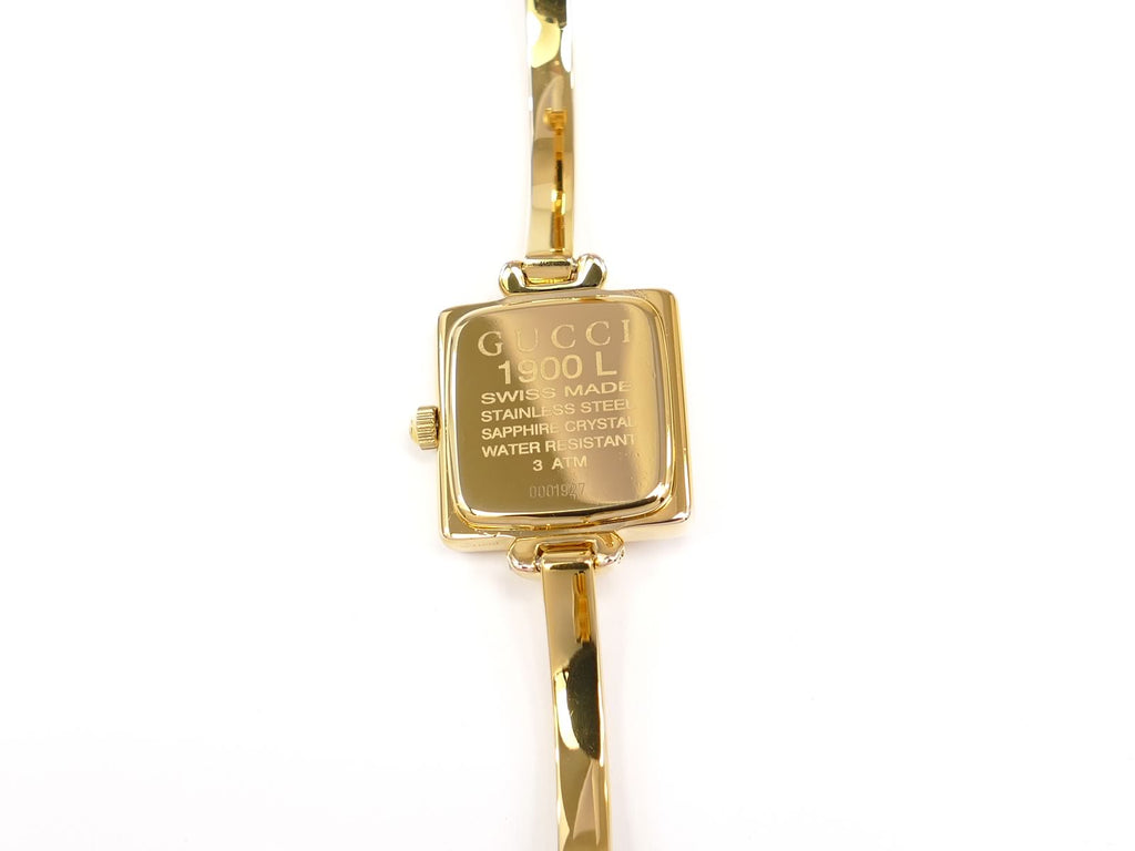 Gucci 1900L 18k Gold Plated case back