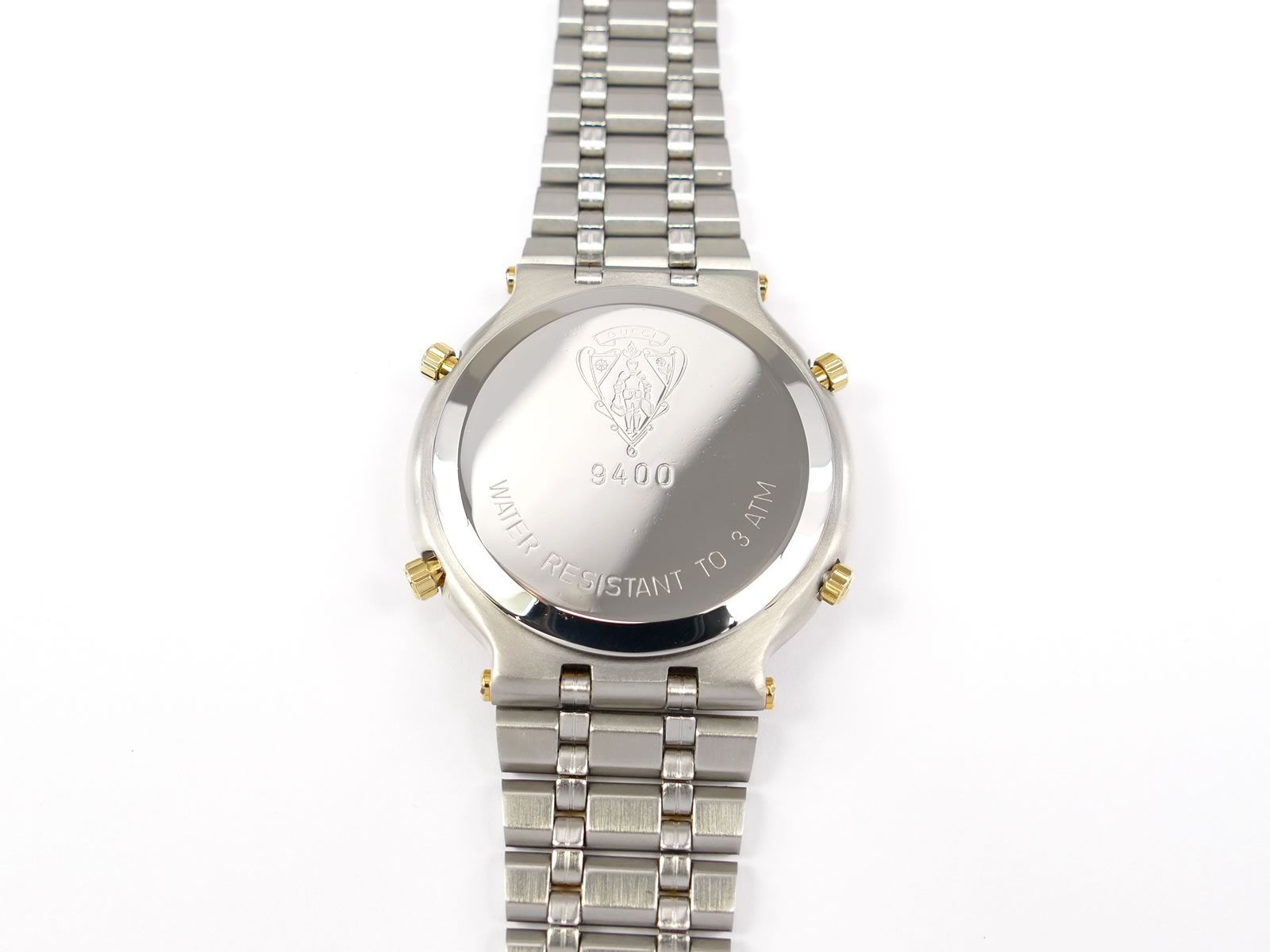 Gucci 9400 Chronograph stainless steel case back