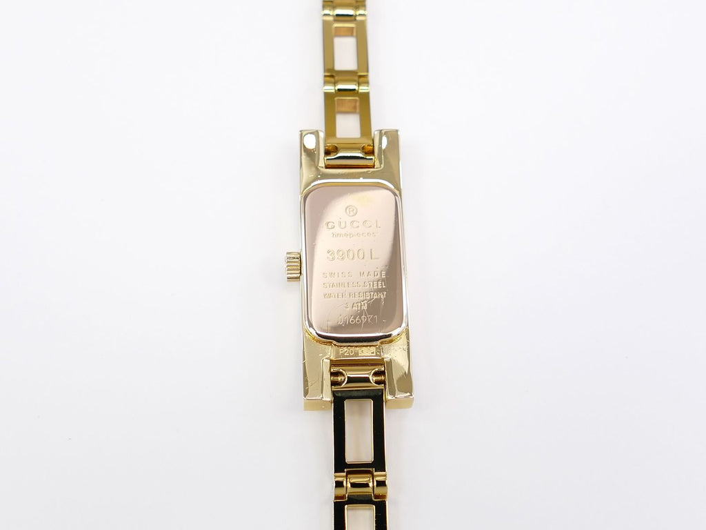 Gucci 3900L Champagne 18k Gold Plated case back