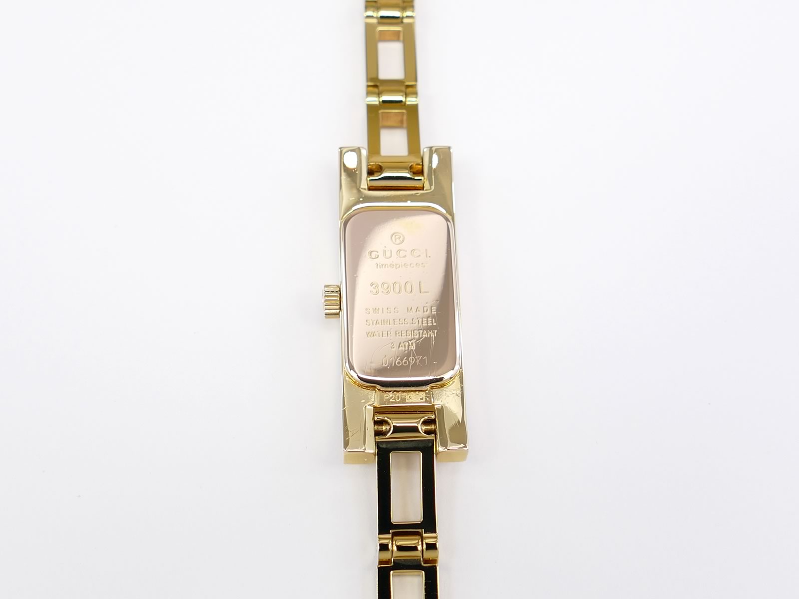 Gucci 3900L Champagne 18k Gold Plated case back