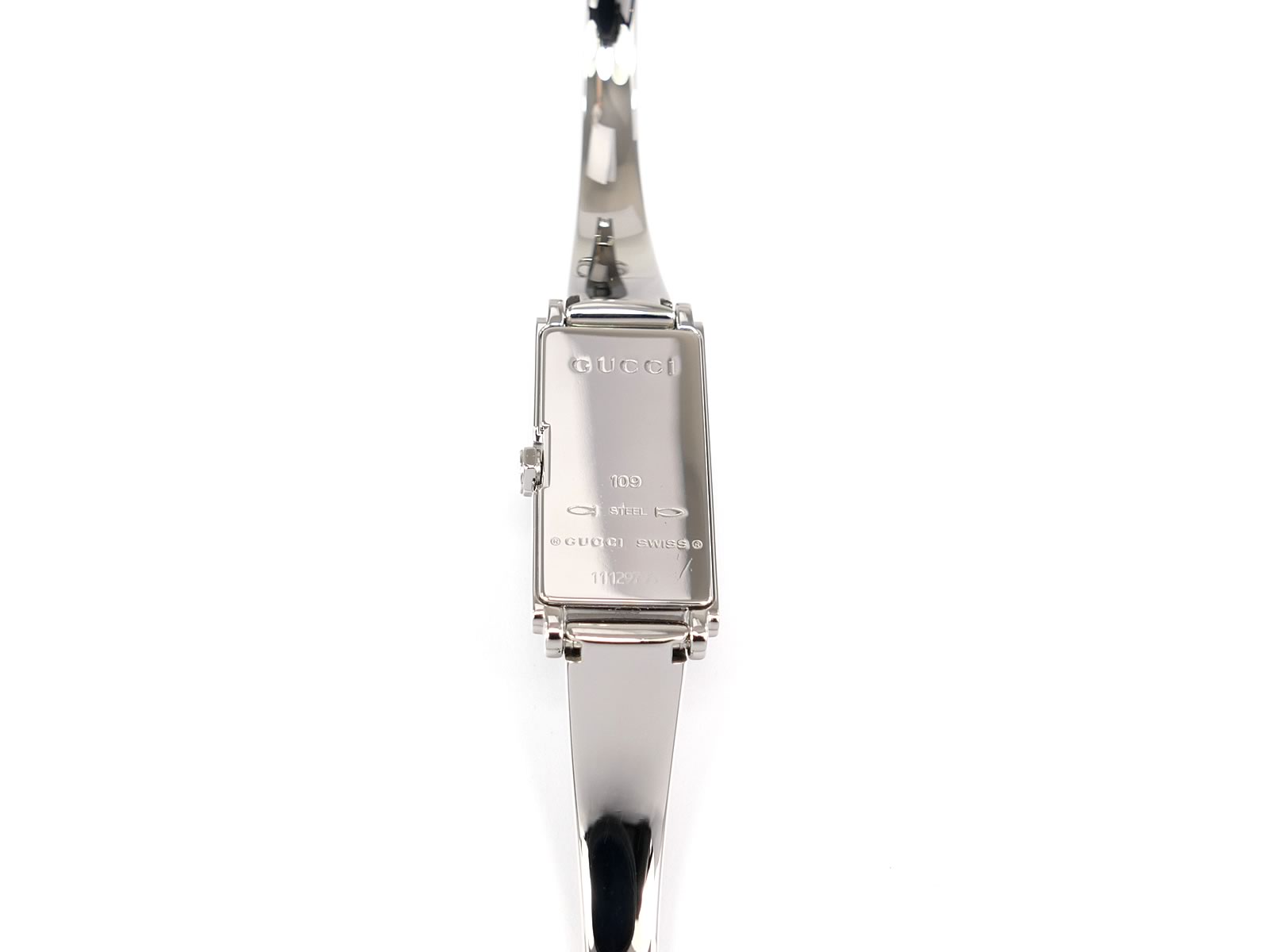 Gucci G-Line 109 Stainless Steel case back