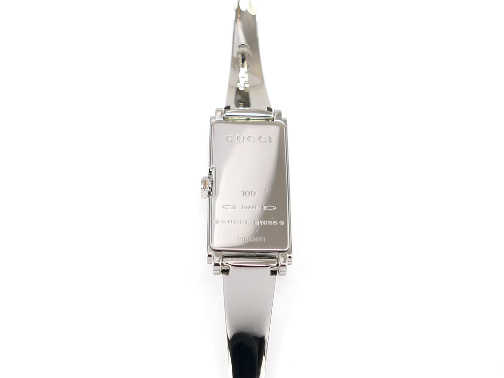 Gucci G-Line 109 Stainless Steel case back