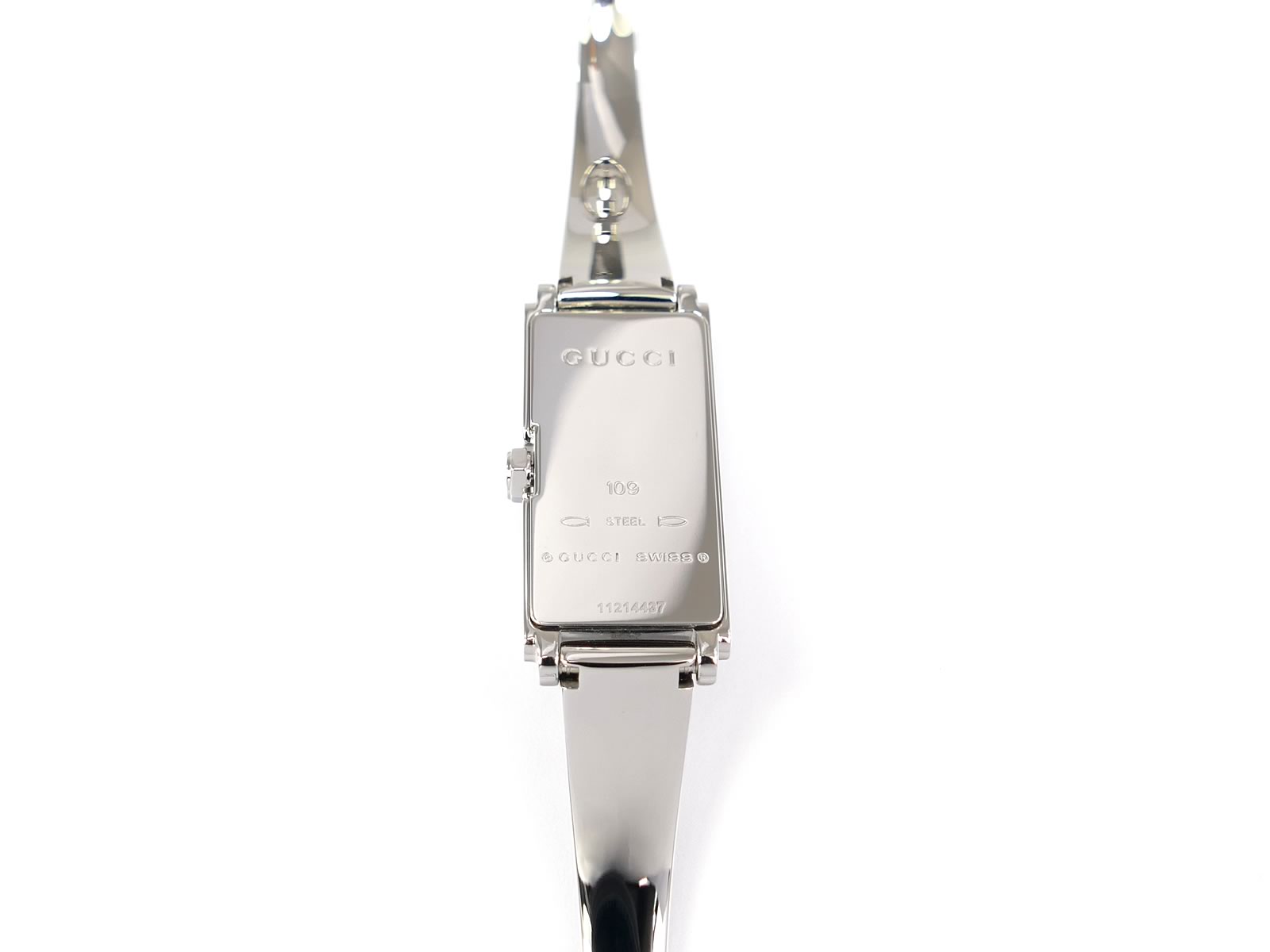 Gucci G-Line 109 Stainless Steel case back