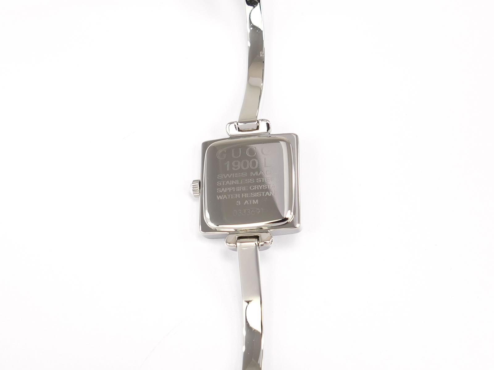 Gucci 1900L stainless steel case back