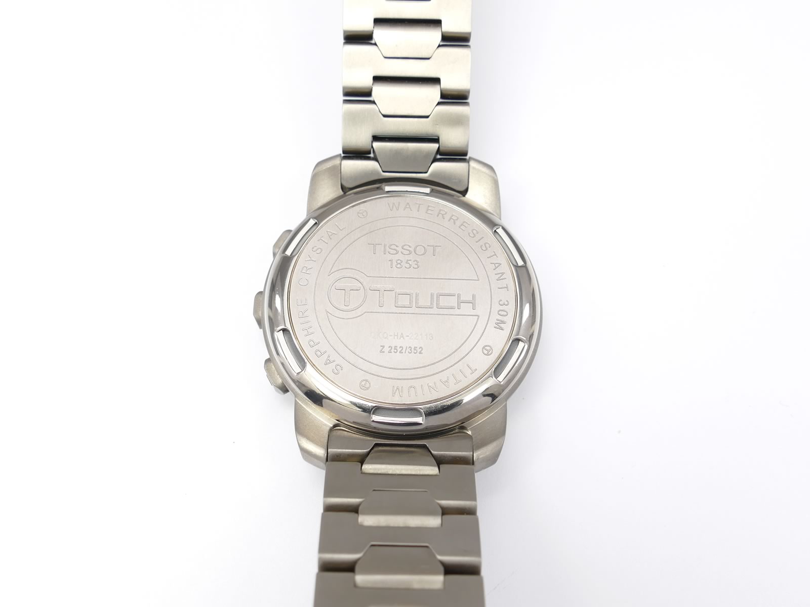 Tissot T-Touch Titanium case back Z252/352