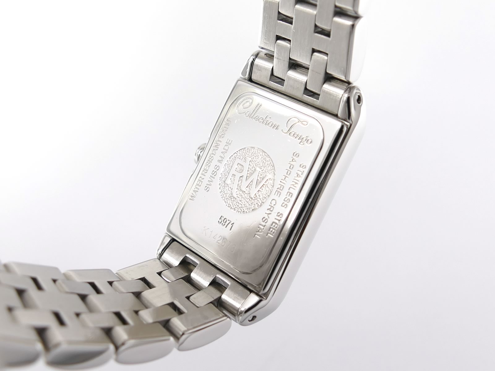 Raymond Weil Tango 5971 stainless steel case back