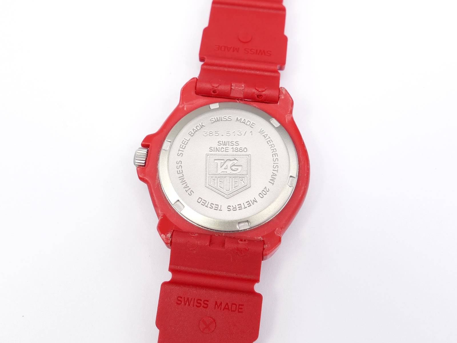 TAG Heuer Formula 1 White & Red 385.513/1 Mid size 35mm F1