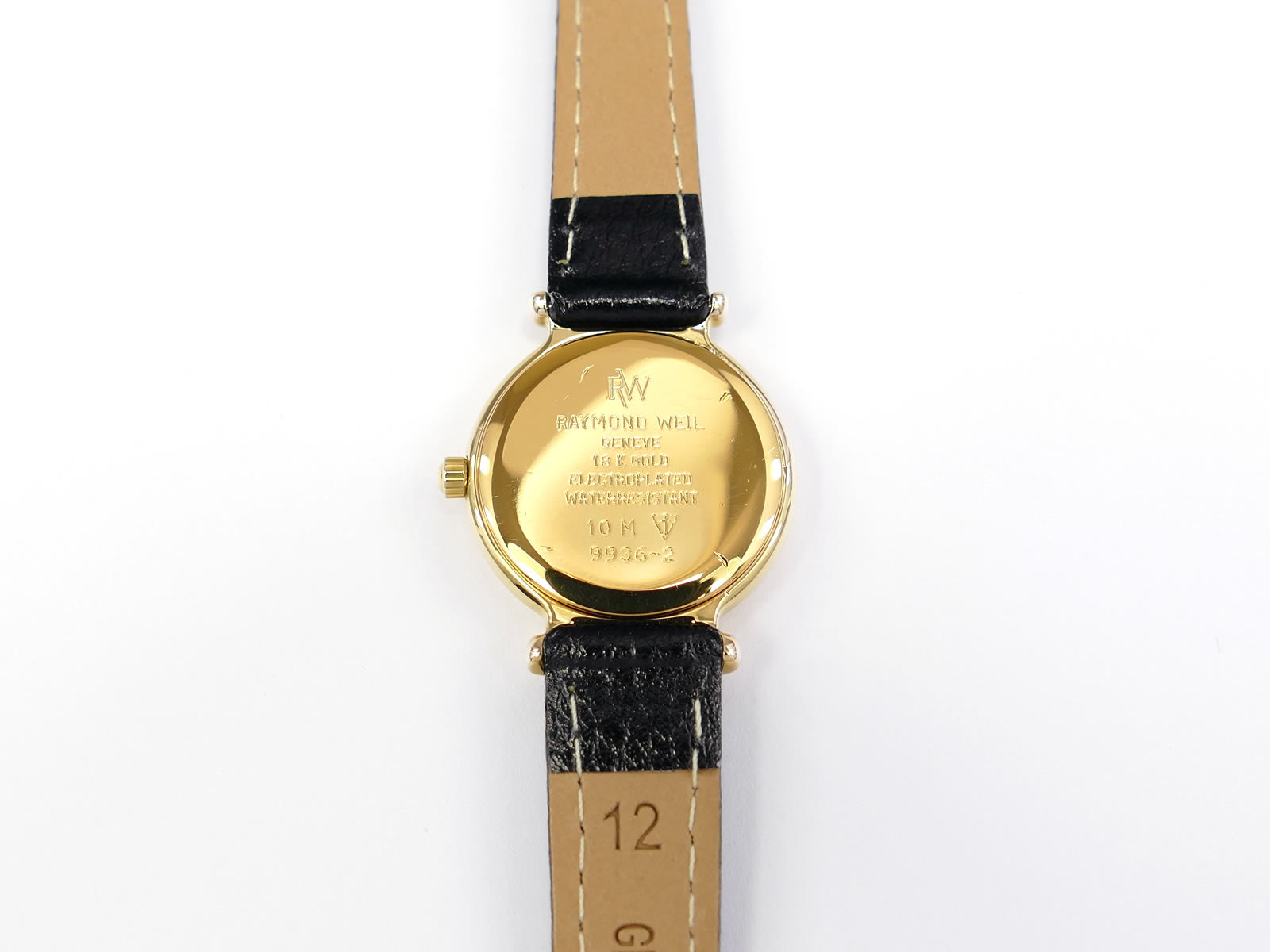 Raymond Weil Traditional 9936-2 18k Gold Plated case back