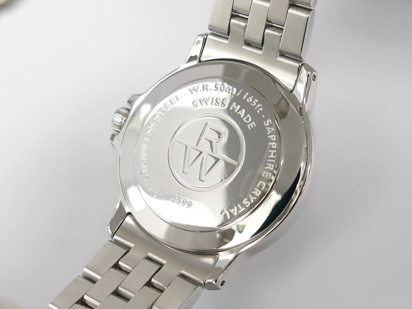 Raymond Weil Tango 5599 stainless steel case back
