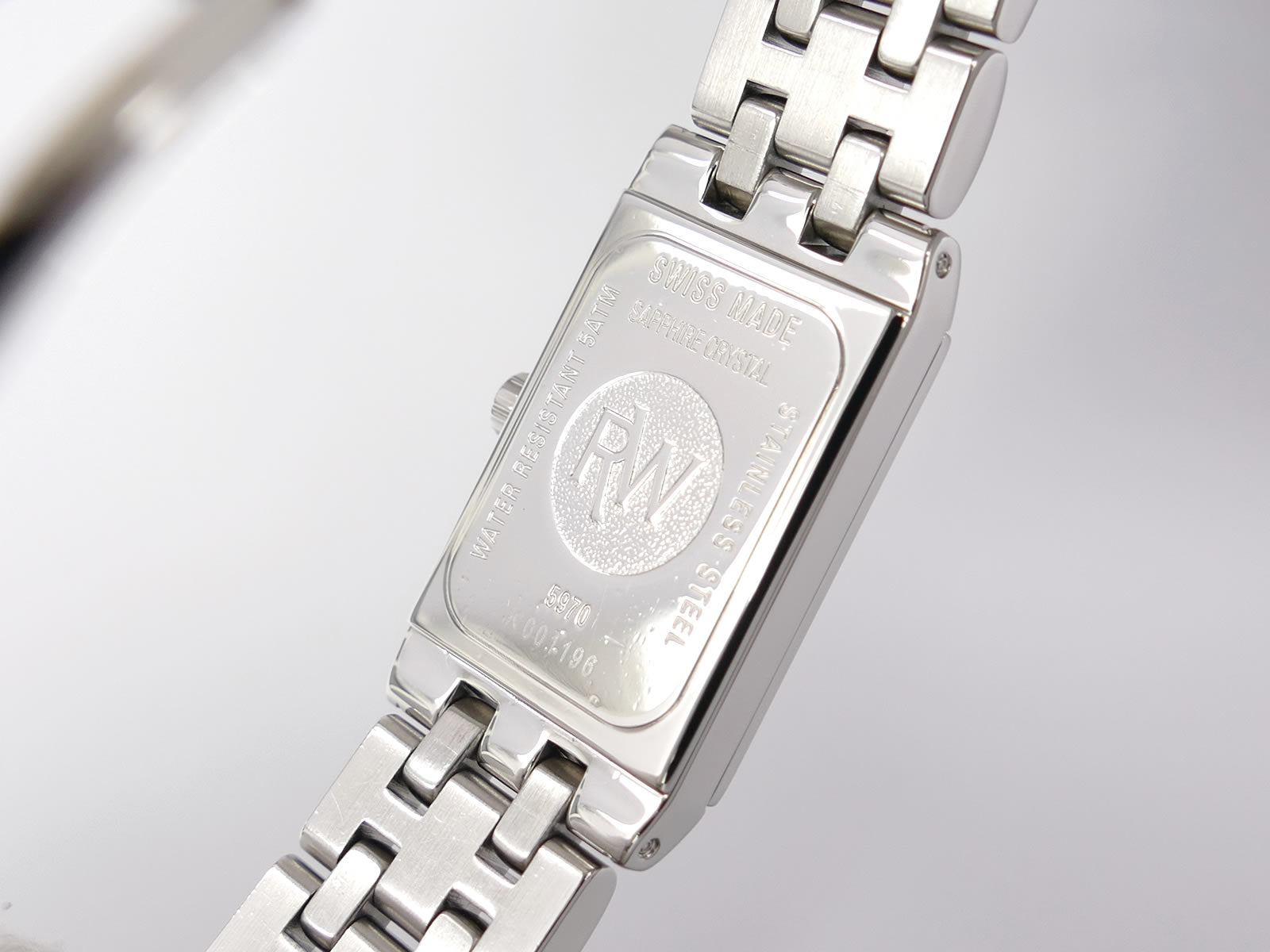 Raymond Weil Tango 5970 stainless steel case back