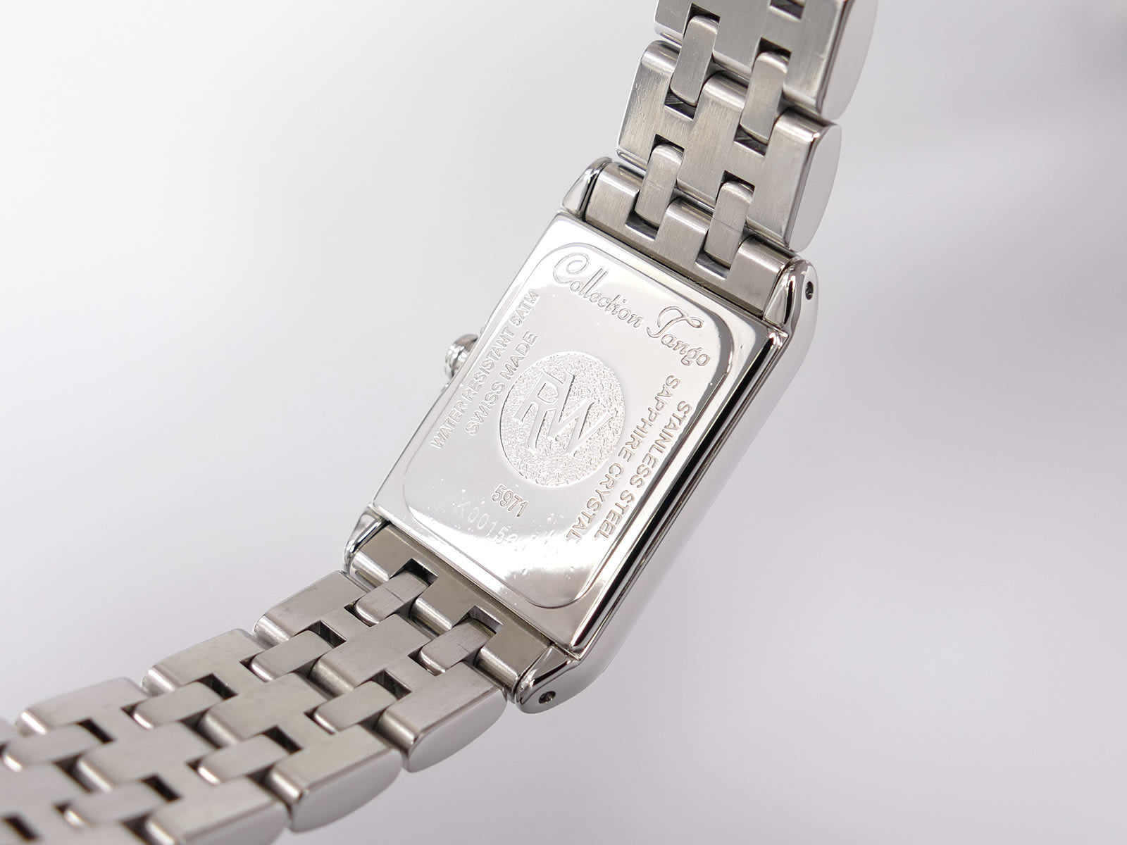 Raymond Weil Tango 5971 stainless steel case back