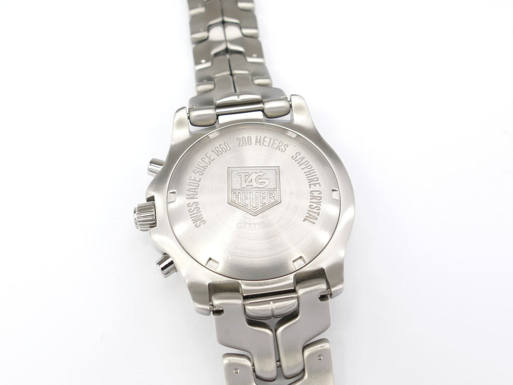 TAG Heuer Link CT1110 stainless steel screw down case back