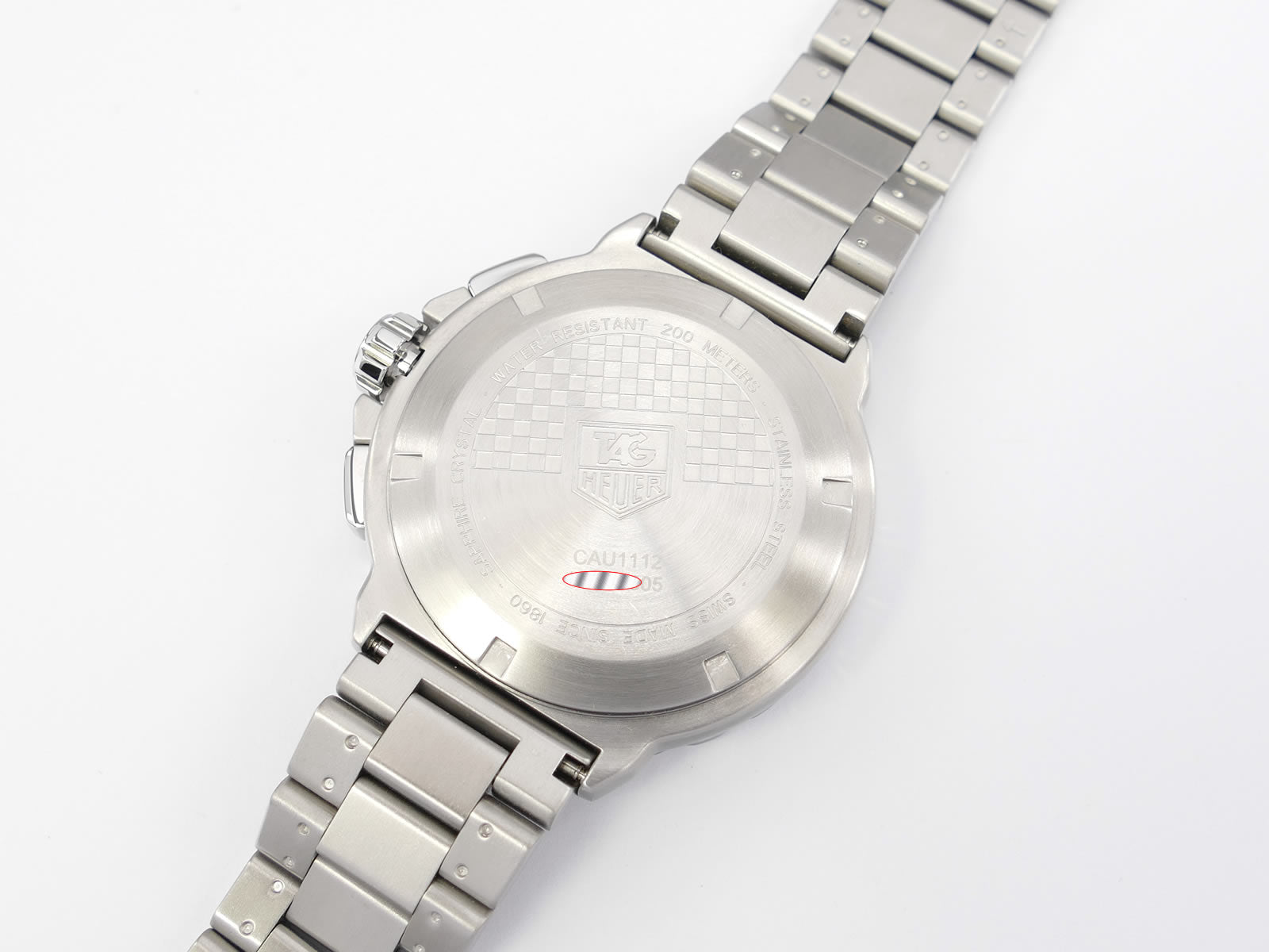 TAG Heuer Formula 1 CAU1112 stainless steel screw down case back