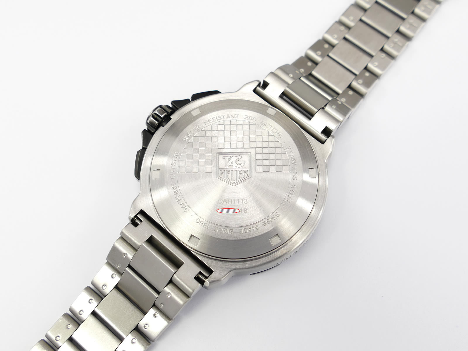TAG Heuer Formula 1 Chronograph CAH1113 screw down case back