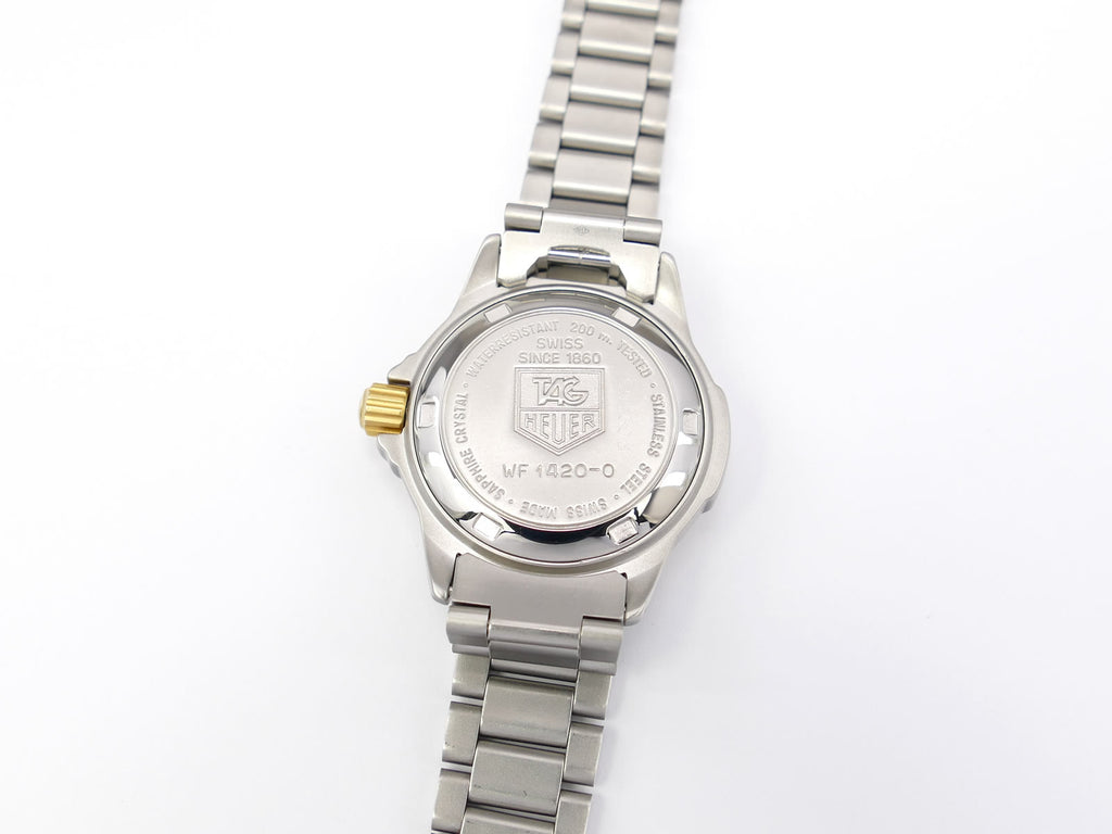 TAG Heuer 4000 Professional WF1420-0 screw down case back